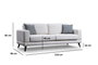 Atelier Del Sofa Sofá Cama 3 Plazas Beige 210x90x85 cm